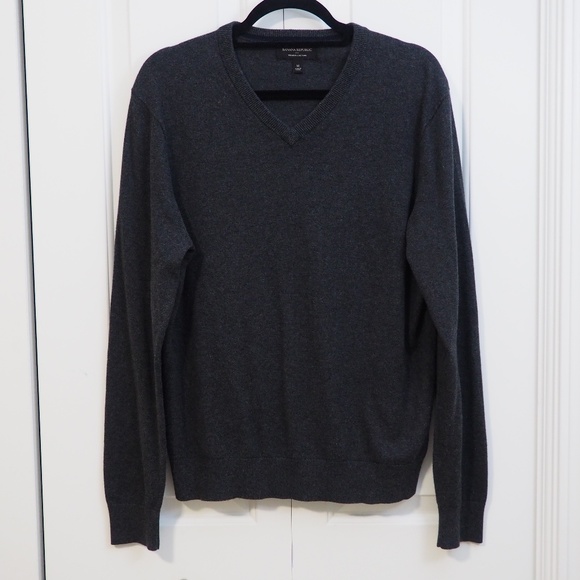 Banana Republic Other - Banana Republic V-Neck Sweater Gray Long Sleeve